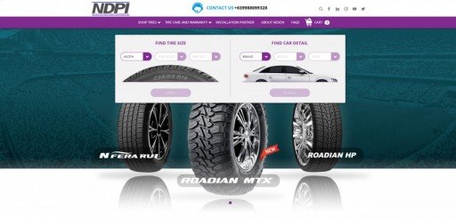 Nexen Tire Company with Online Order and Payment